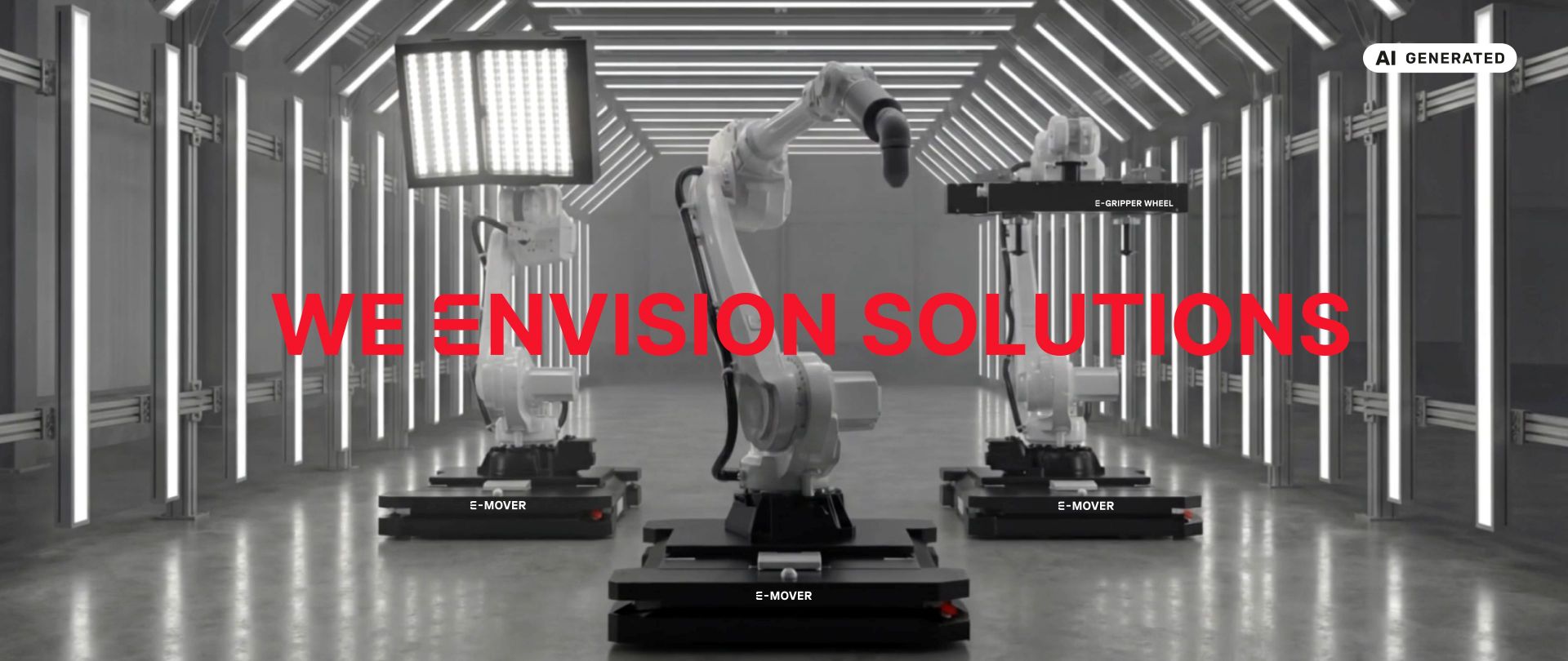 agv meets robotics - ai generated image